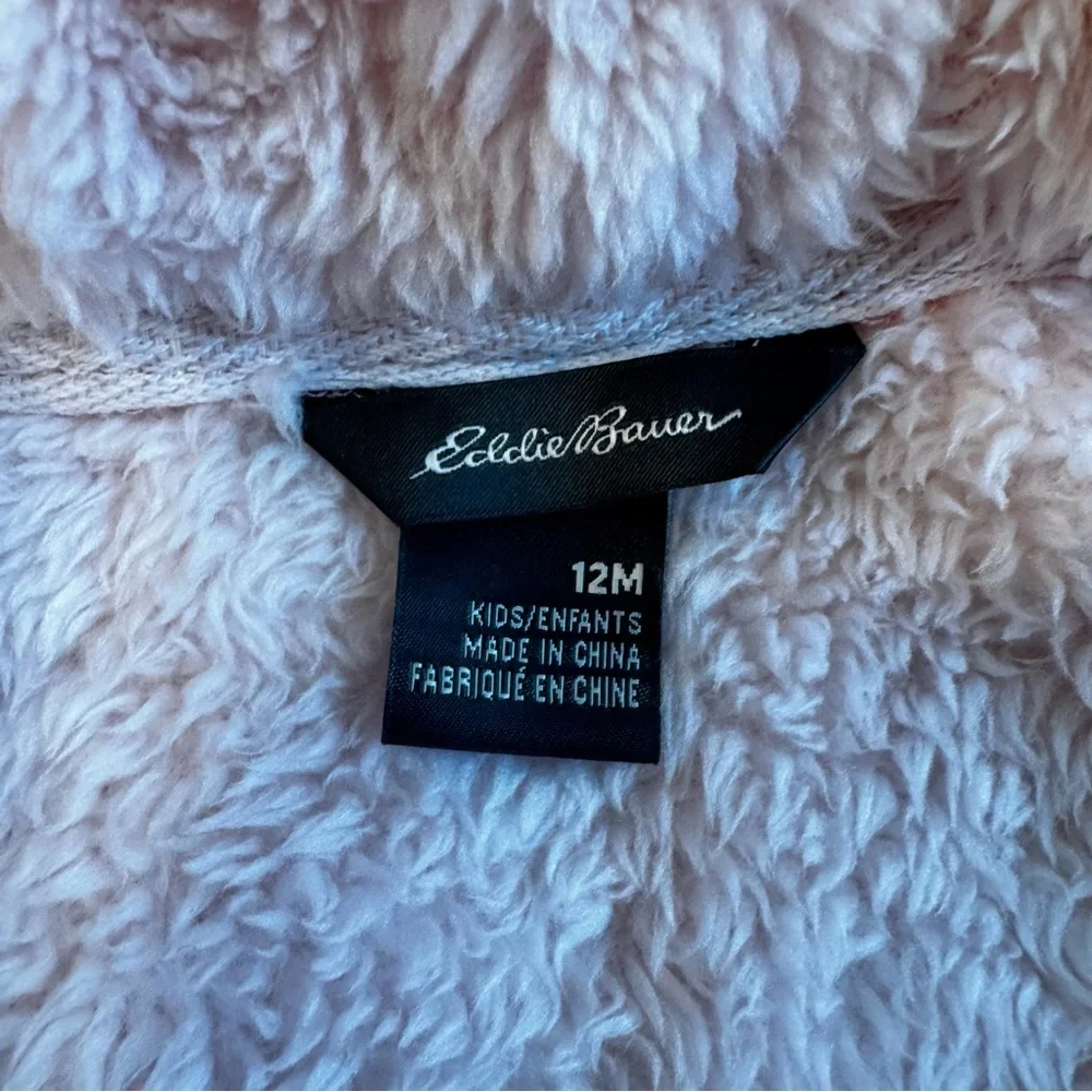 Eddie Bauer Soft Pink Fleece Baby Zip Up. 12 months‎